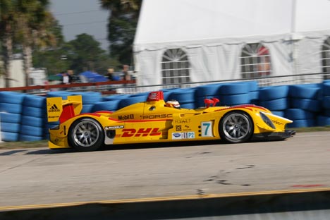 Penske Porsche Spyder på en hurtig omgang.
(Foto: Motorsporten.dk)